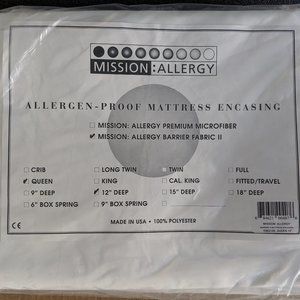Allergen Proof Mattress Encasing, Queen